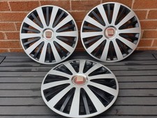 x3 Falcon 15" Wheel Trims Hub Caps Suit a Fiat Doblo Florino Van Stilo