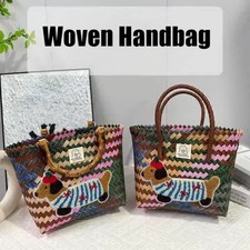 Stripe Woven Handbags Woven