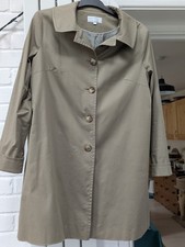 Car Coat Khaki Green Cotswold Collections Size 18 Lined  Single-breasted Mac