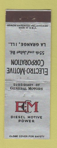 Matchbook cover elecro - matchbook,