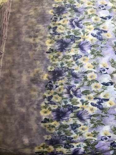 Ladies lilac butterfly scarf - lilac,