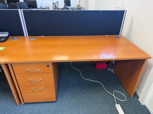 Office desk 160cm with - desk,