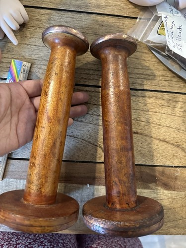 Antique large wood - wood, bobbins