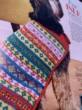 Knitting Pattern Fair Isle 2 Ply Dog Jumper British Knits