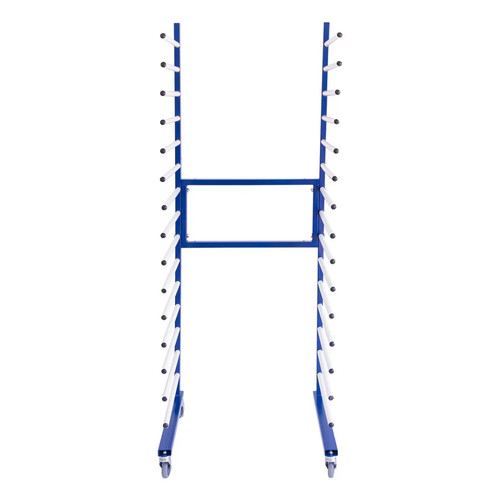 Spray drying rack blue trolley - blue,