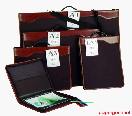 Art portfolio with ring binder - portfolio,