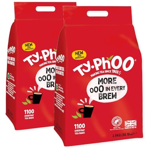 Typhoo black tea bags 1100 - black, x2