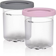 1/2/4X Ice Cream Containers Ice Cream Pints Cup For Ninja Creami with Lids 2023