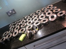 AURORA DOWNLIGHTS RECESSED FITTING WITH ADJUSTABLE TILT IN SATIN CHROME 35 UNITS