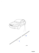 Jaguar Genuine Door Moulding