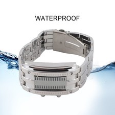 Led watch unique binary - led,