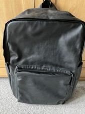 BNWOT Baylis & Harding Black PU Leather Backpack Travel Bag