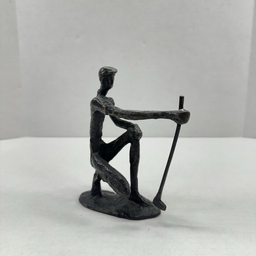 Vtg bronze golfer - vtg,