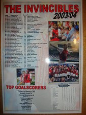 Arsenal Invincibles 2003-04 - souvenir print