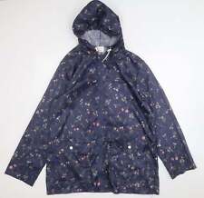 ANNE DE LANCAY Womens Blue Rain Coat Size M