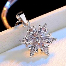 Clear Cubic Zircon Snowflake