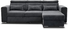 NZ Luca Corner Sofa Bed With Storage - Fabric Sofa -  Universal Side Sofa Bed
