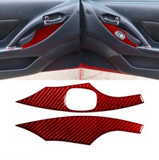 2Pcs For Toyota Celica 2001-05 Red Carbon Fiber Window Lift Switch Panel Cover 