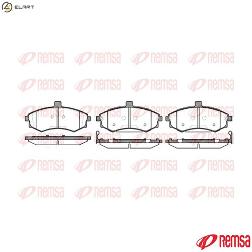 Brake pad set disc - set,