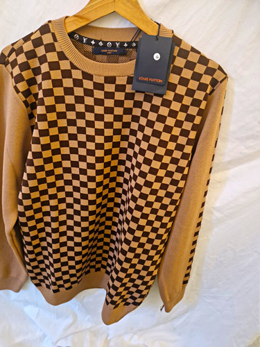 Louis vuitton men check - vuitton, knit