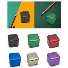 Pool Chalk Holder Aluminum Alloy Square Practical Billiard Chalk Carry Case