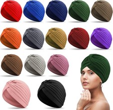 TURBAN cap hijab headband bandana wrap headband band plain hat hair loss chemo