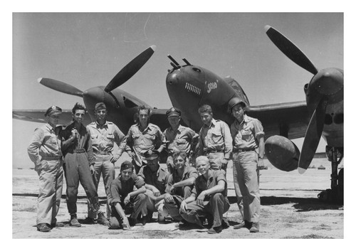 Lockheed p38 fighter - p38, over