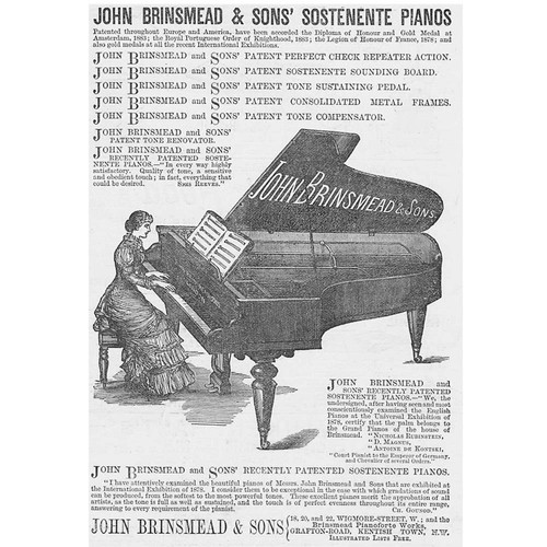 John brinsmead sons pianos - john, &