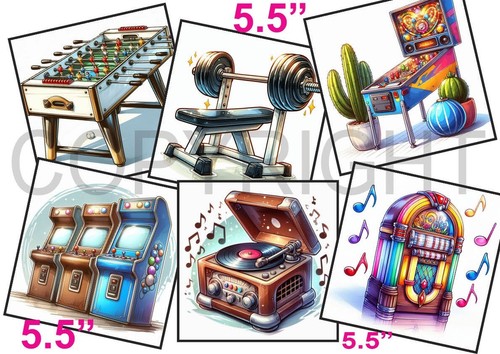 Card toppers 5 man - 6,