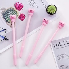 4 Pcs Novelty Piggy Pens Black