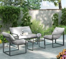 4 Seater Garden Sofa Set Patio