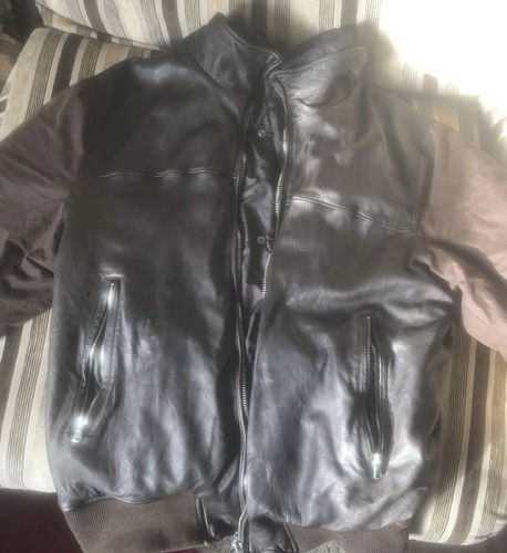 Company leather bomber - c.p.,