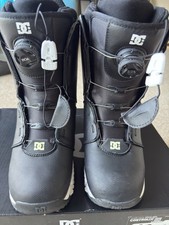 DC Snowboard Boots Size UK 7.5 Double BOA Black 2023