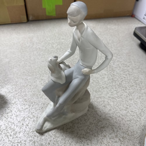 Nao lladro shepherd with - by,