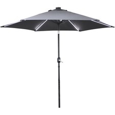 2.7  Garden Parasol Sun Shade Patio Umbrella with lights FREE POSTAGE INCLUDED 