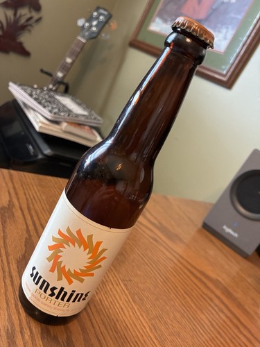 Sunshine beer porter bottle - beer,