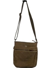 Troop London Messenger Bag Khaki Crossbody Canvas Casual 13x12 Inches