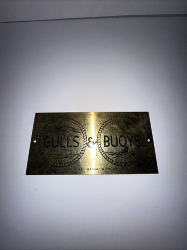 Gulls buoys brass rustic - brass,
