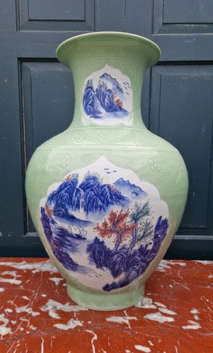 Large vintage chinese celadon - large,