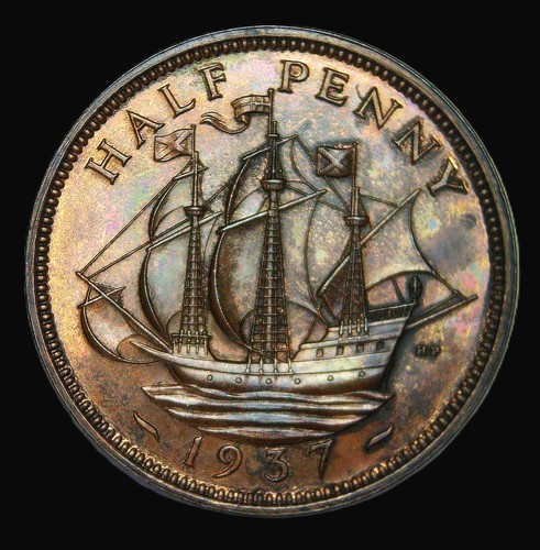 1937 george proof half - vi,