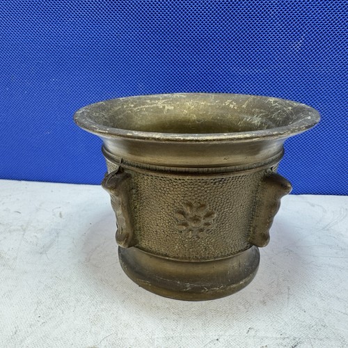 Brass mortar bowl - bowl, pot-dimpled