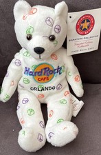 Herrington Hard Rock Cafe Orlando Vintage Peace Bear Limited Edition With Tag