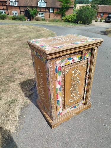 Solid wood bedside - wood, cabinet