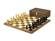 Walnut Chess Set 16 Inch With