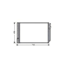AVA Air Conditioning A/C Condenser Fits BMW 5 Series 6 Series 7 Series BWA5370D