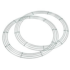 2pcs 18" Metal Wire Wreath
