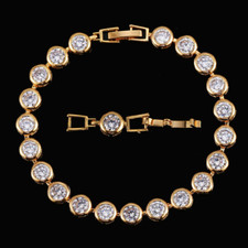 Hot Sale CZ Red Gold Plated