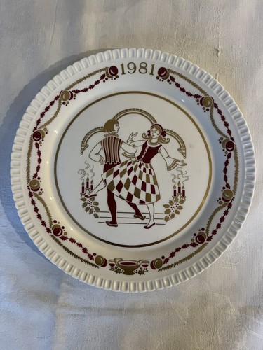 Spode 1981 christmas plate - christmas,