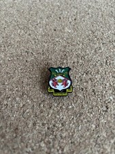Wrexham  Quality Enamel Crest pin badge Price includes postage in UK