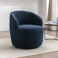 Blue teddy swivel cuddle chair - blue,